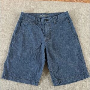 Old Navy Men’s Heathered Blue Flat Front Shorts